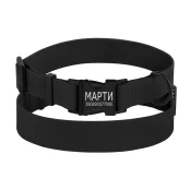 Нашийник BronzeDog Active, для собак, водовідштовхувальний, фастекс метал, чорний, 35-53×2.5 см