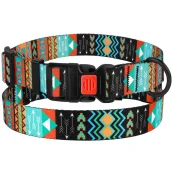 Нашийник BronzeDog Urban, для собак, нейлоновий, фастекс пластиковий, принт ацтеки, 43-66×2.5 см