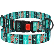 Нашийник BronzeDog Urban, для собак, нейлоновий, фастекс пластиковий, принт інки, 43-66×2.5 см