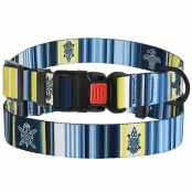 Нашийник BronzeDog Urban West, для собак, нейлоновий, фастекс пластиковий, синій, 43-66×2.5 см