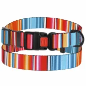 Нашийник BronzeDog Urban West, для собак, нейлоновий, фастекс пластиковий, червоний, 43-66×2.5 см