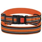 Нашийник BronzeDog Urban Mesh, для собак, нейлон і 3-D сітка, фастекс пластик, помаранчевий, 35-45×2.5 см