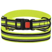 Нашийник BronzeDog Urban Mesh, для собак, нейлон і 3-D сітка, фастекс пластик, лимонний, 43-66×2.5 см