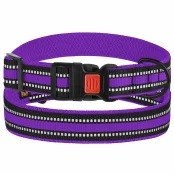 Нашийник BronzeDog Urban Mesh, для собак, нейлон і 3-D сітка, фастекс пластик, фіолетовий, 30-40×2 см