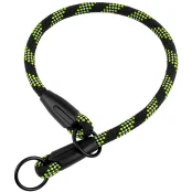 Нашийник-зашморг BronzeDog Active для собак, альпіністський шнур, світловідбиваючий, чорно-зелений, 41 см