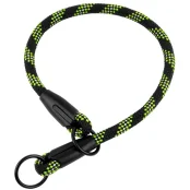 Нашийник-зашморг BronzeDog Active для собак, альпіністський шнур, світловідбиваючий, чорно-зелений, 51 см