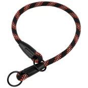 Нашийник-зашморг BronzeDog Active для собак, альпіністський шнур, світловідбиваючий, чорно-помаранчевий, 38 см