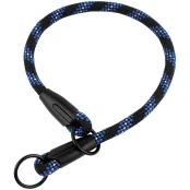 Нашийник-зашморг BronzeDog Active для собак, альпіністський шнур, світловідбиваючий, чорно-синій, 41 см