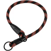 Нашийник-зашморг BronzeDog Active для собак, альпіністський шнур, світловідбиваючий, чорно-помаранчевий, 56 см