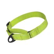 Нашийник-полуудавка BronzeDog Active для собак, світловідбиваючий нейлон, зелений, 33-46 см