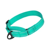 Нашийник-полуудавка BronzeDog Active для собак, світловідбиваючий нейлон, ментоловий, 33-46 см