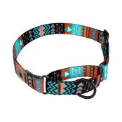 Нашийник-полуудавка BronzeDog Urban для собак, нейлон, принт ацтеки, 38-51 см
