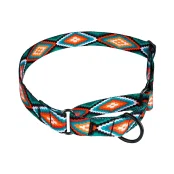 Нашийник-полуудавка BronzeDog Urban для собак, нейлон, принт ромби, 38-51 см