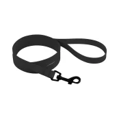 Повідець BronzeDog Active для собак, водовідштовхувальний, захисне полімерне покриття, чорний, 122×1.6 см