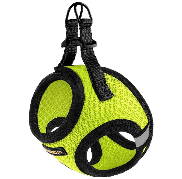 Шлея BronzeDog Mesh Vest для собак, сетчатый нейлон, лимонный, 24-26 см