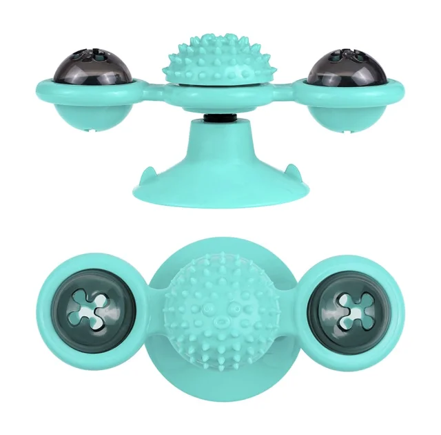 Іграшка BronzeDog PetFun карусель, для котів, з котячої м'ятою і світлодіодним кулькою