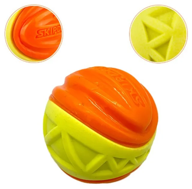 Игрушка-мяч для собак BronzeDog Skipdawg X-Foam ball, свистящий, 7 см