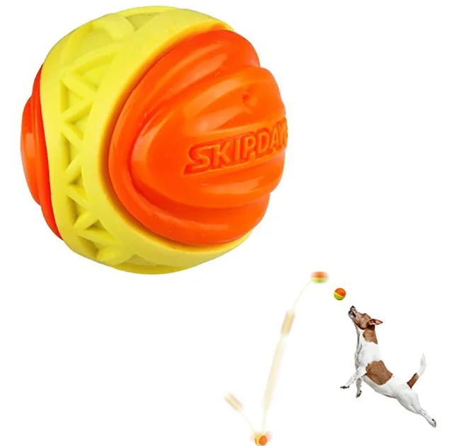 Игрушка-мяч для собак BronzeDog Skipdawg X-Foam ball, свистящий, 7 см