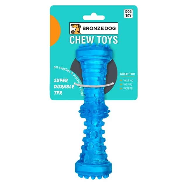 Игрушка для собак BronzeDog Chew Squeaky Dumbbell, со звуком, 18×5 см