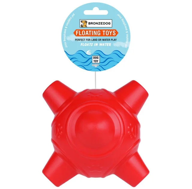Игрушка-бомба для собак BronzeDog Quadrangular Ball, плавающая, 16 см