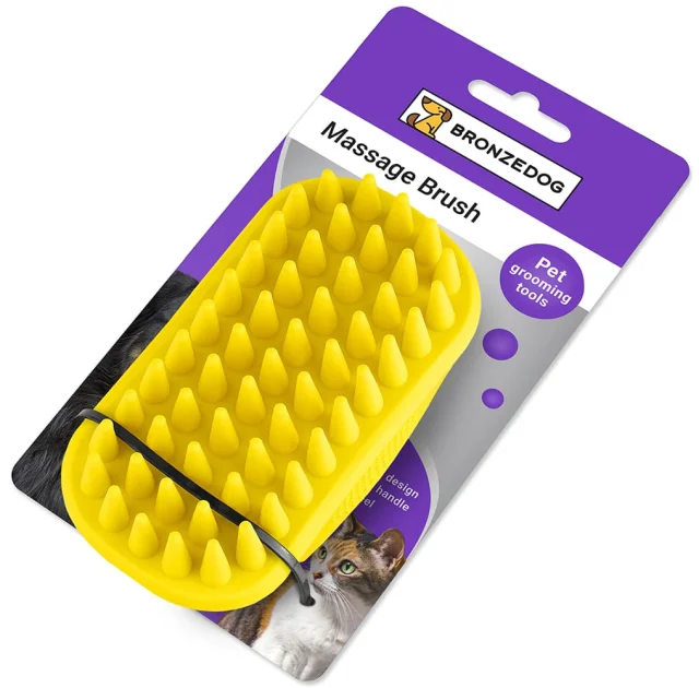 Щітка BronzeDog для котів, 12×7 см