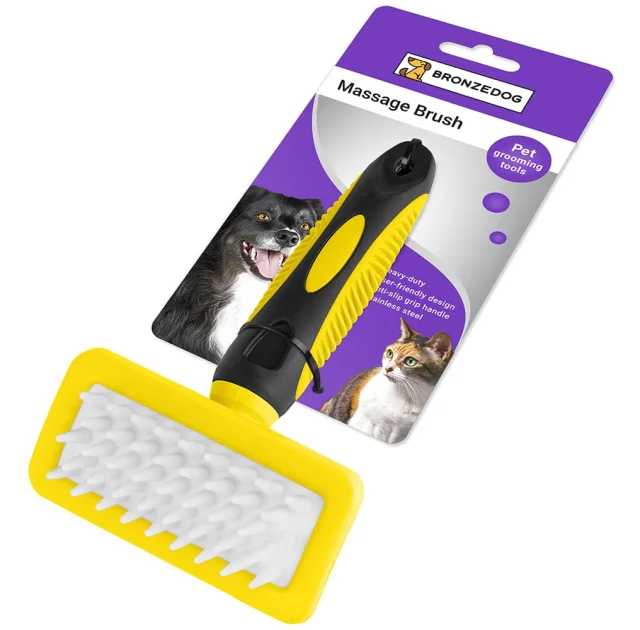 Щітка Массажная BronzeDog для собак, 16×10 см