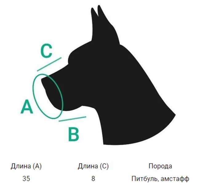 Намордник BronzeDog, для собак, водоотталкивающий, биотановый, оранжевый, 35 см