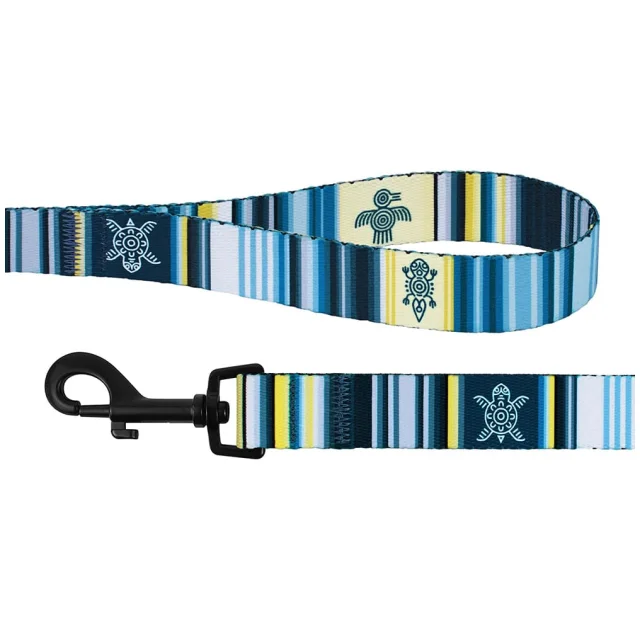 Повідець BronzeDog Urban West для собак, синій, 152×2.5 см