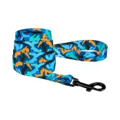 Повідець BronzeDog Camo для собак, нейлон, синій, 152×2 см