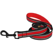 Повідець BronzeDog Mesh для собак, сітчастий нейлон, червоний, 200×2.5 см