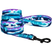 Повідець BronzeDog Travel для собак, нейлон, принт Арктика, 152×1.6 см