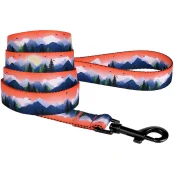 Повідець BronzeDog Travel для собак, нейлон, принт гори, 152×1.6 см