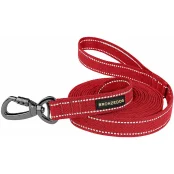Повідець BronzeDog Cotton для собак, брезент з карабіном на замку, червоний, 500×3.2 см