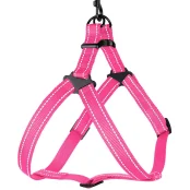 Шлея BronzeDog Active для собак, світловідбиваючий нейлон, рожевий, 57-73 см