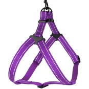 Шлея BronzeDog Active для собак, світловідбиваючий нейлон, фіолетовий, 57-73 см