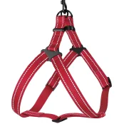 Шлея BronzeDog Active для собак, світловідбиваючий нейлон, червоний, 57-73 см