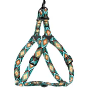 Шлея BronzeDog Tribal для собак, нейлон, принт ромбы, 57-73 см