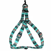 Шлея BronzeDog Tribal для собак, нейлон, принт інки, 40-53 см