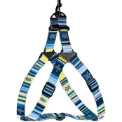 Шлея BronzeDog Urban West для собак, нейлон, синий, 57-73 см