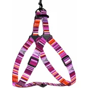 Шлея BronzeDog Urban West для собак, нейлон, фиолетовый, 40-53 см