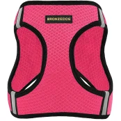 Шлея BronzeDog Mesh Vest для собак, сітчастий нейлон, рожевий, 24-26 см