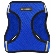 Шлея BronzeDog Mesh Vest для собак, сітчастий нейлон, синій, 24-26 см