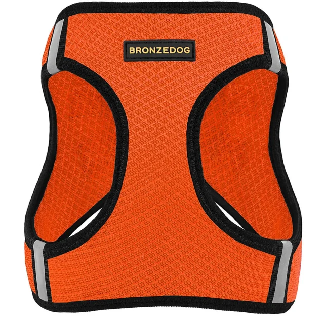 Шлея BronzeDog Mesh Vest для собак, сетчатый нейлон, оранжевый, 34-42 см