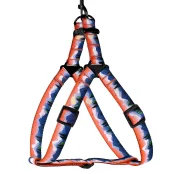 Шлея BronzeDog Travel для собак, нейлон, принт гори, 45-60 см