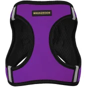 Шлея BronzeDog Sport Vest для собак з нейлону, неопрену і 3D сітки, фіолетовий, 34-42 см