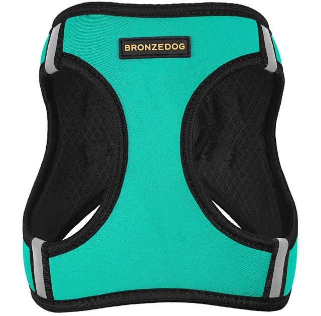 Шлея BronzeDog Sport Vest для собак из нейлона, неопрена и 3D сетки, ментоловый, 42-47 см