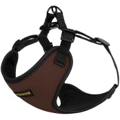 Шлея BronzeDog Sport для собак з неопрена, коричневий, 28-33 см