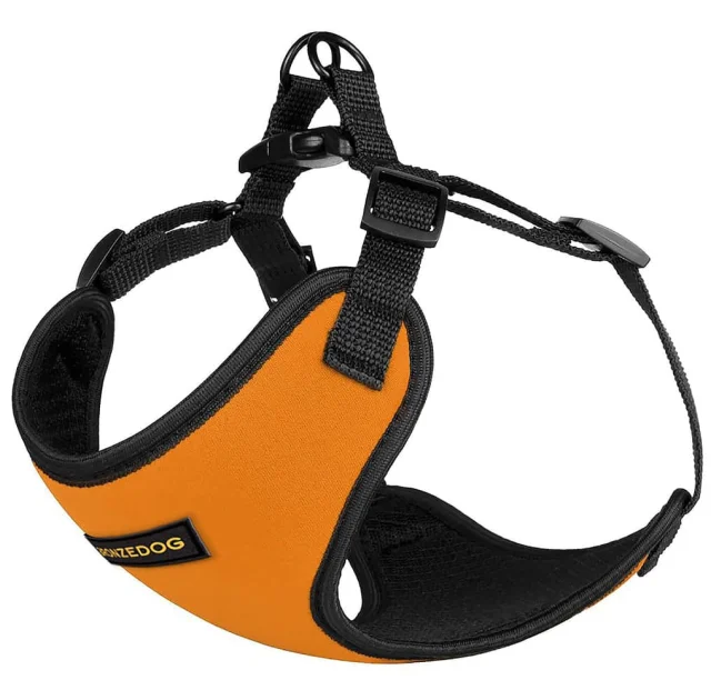 Шлея BronzeDog Sport для собак из неопрена, оранжевый, 40-46 см