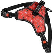 Шлея BronzeDog Urban Comfort для собак, принт инки, 38-48 см, 45-57 см