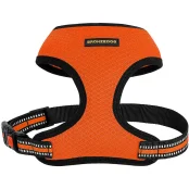 Шлея BronzeDog Mesh для собак дрібних порід, сітчастий нейлон, помаранчевий, 28-33 см